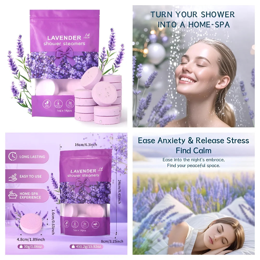 Lavender Bath Bomb Bath Salt Eucalyptus Natural Extract Body Care