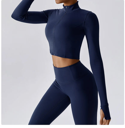 Yoga Set 3PCS  Sports Bra ，Jacket， Leggings