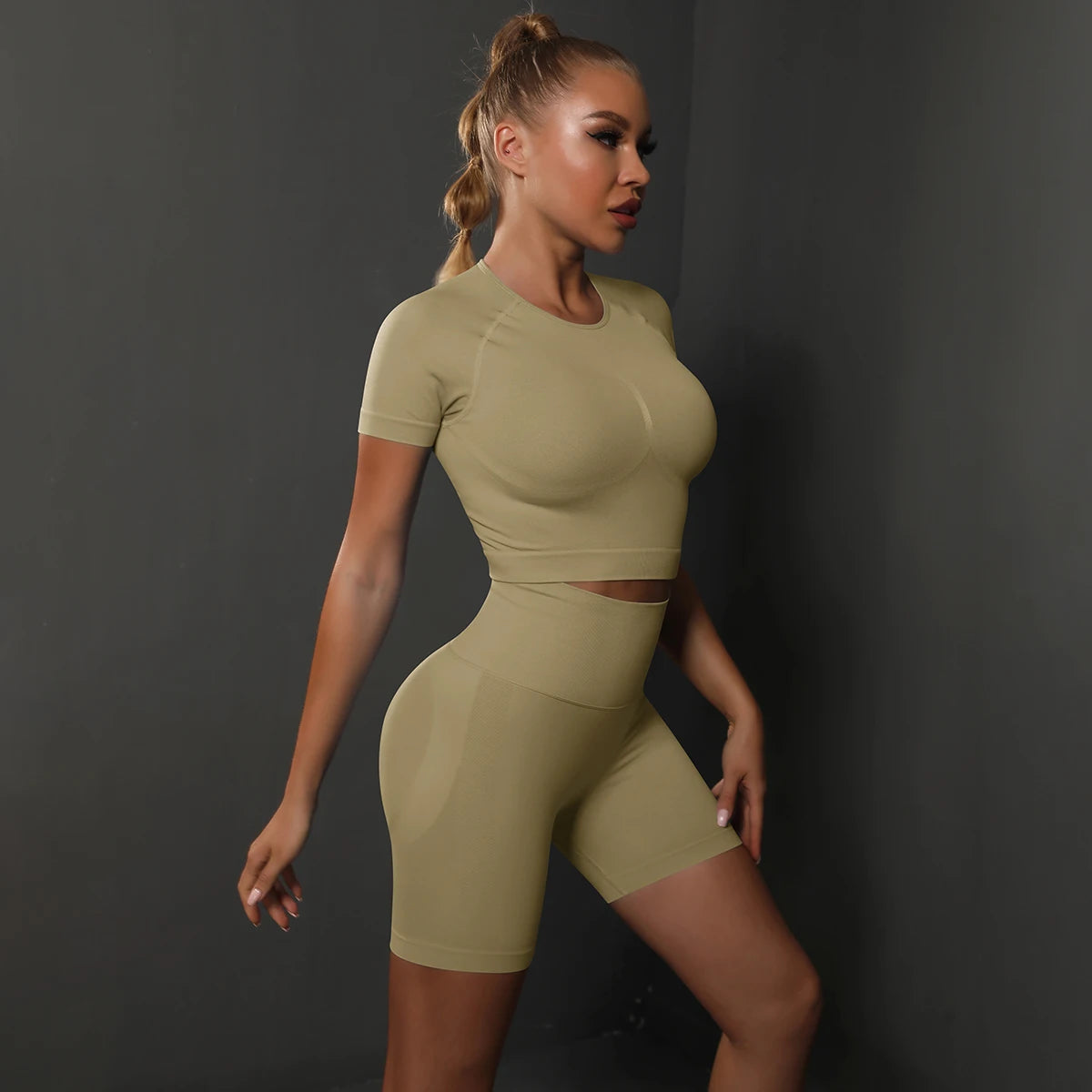 2PCS Seamless Women Yoga Set