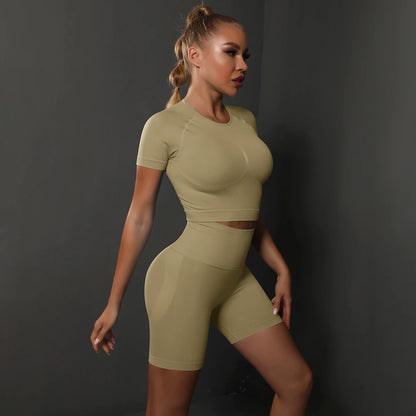 2PCS Seamless Women Yoga Set