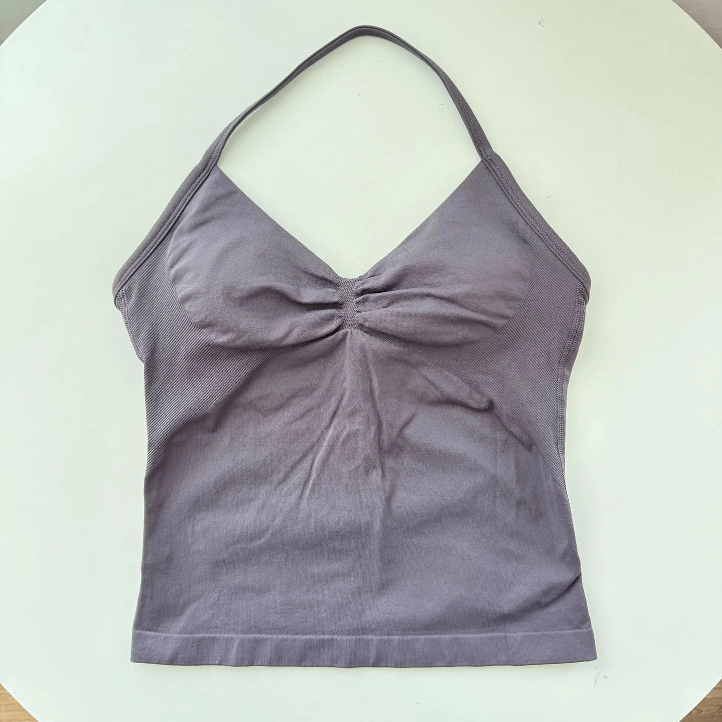 Strappy Yoga Top - Backless  Built-in Bra & Removable Cups for Running