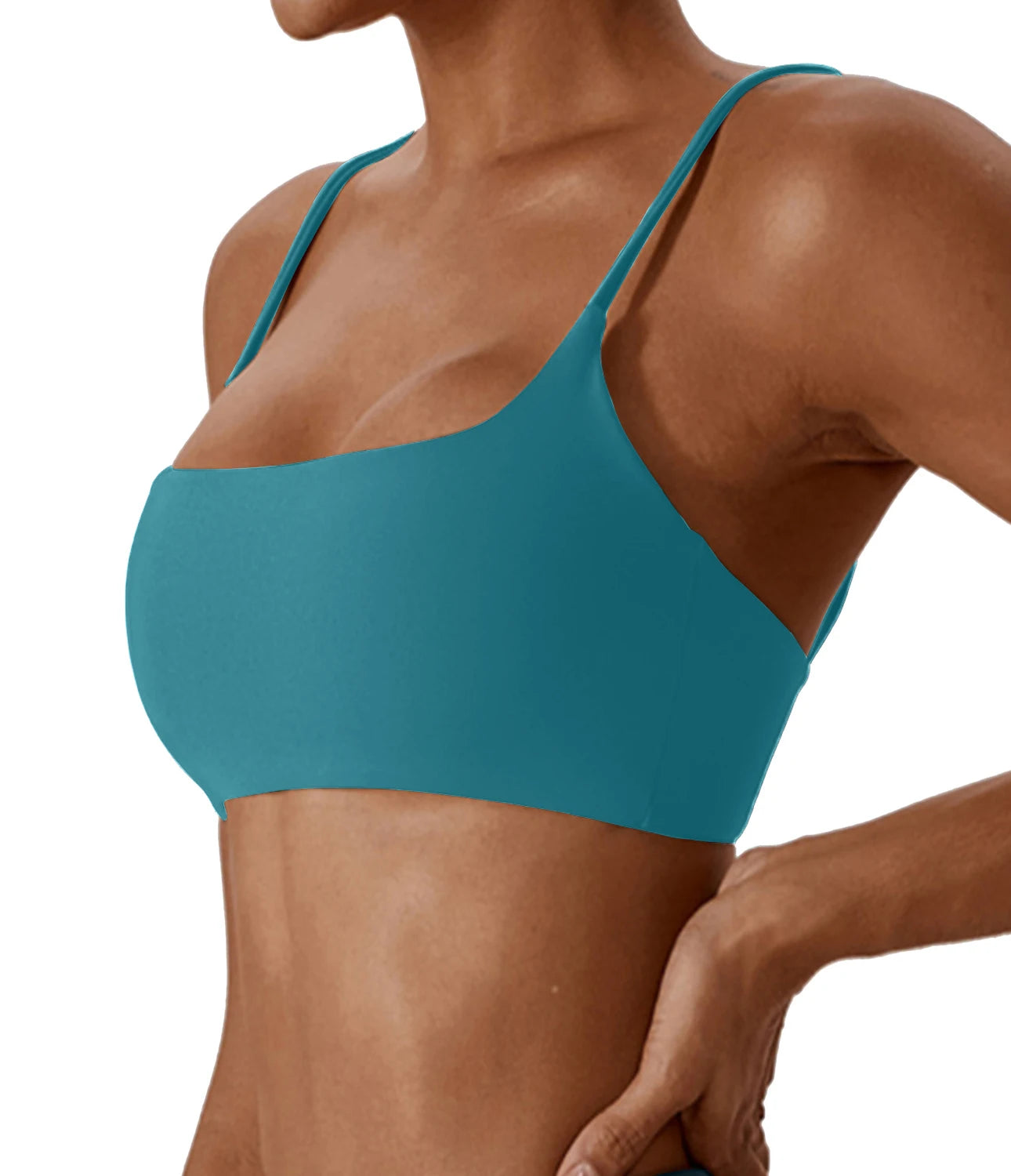 Super soft fabric back cross sports bra
