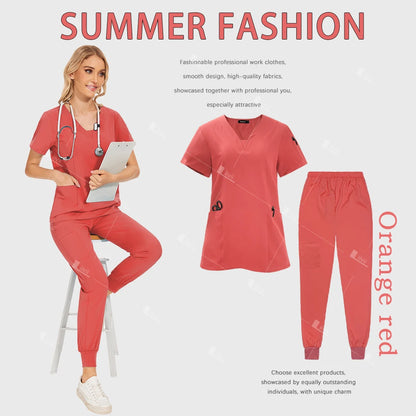 Surgical Uniforms Scrub Set Top Pants