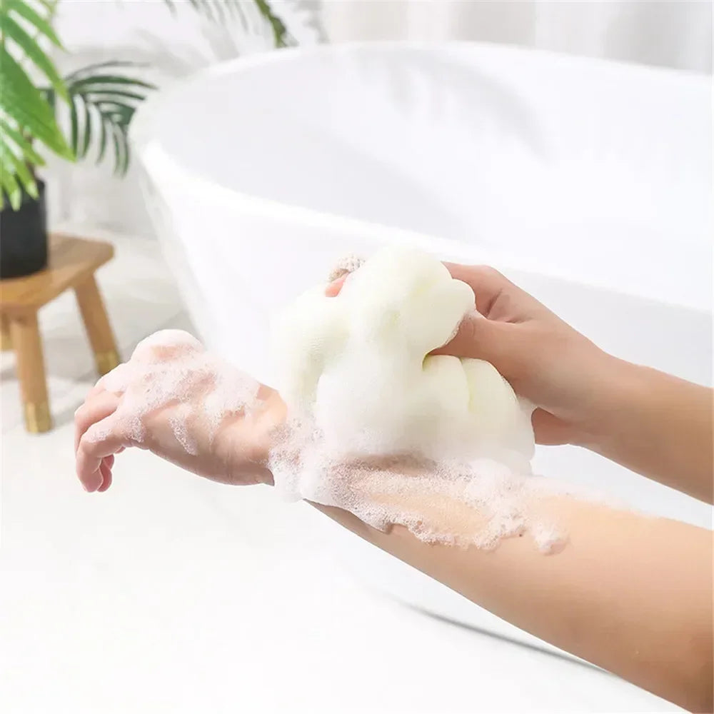 Bath Bubble Ball Exfoliating Scrubber Soft Shower Mesh Foaming Sponge