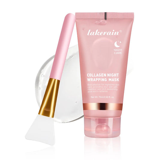 75ml Collagen Peel-off Mask Night Wrapping Facial Mud Firming mask Daily 100g Collagen Jelly Cream