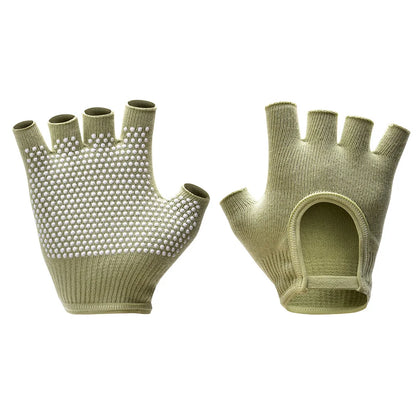1Pair Half Finger Yoga  Gloves, Cycling Gloves