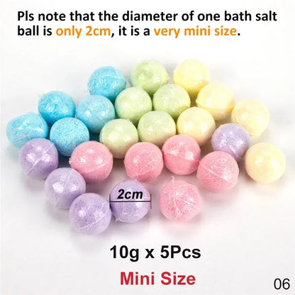 Mini Bath Ball Bombs Handmade Bath Sea Salt Essential Oil