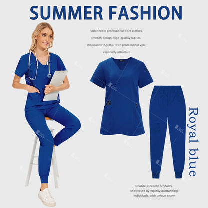 Surgical Uniforms Scrub Set Top Pants