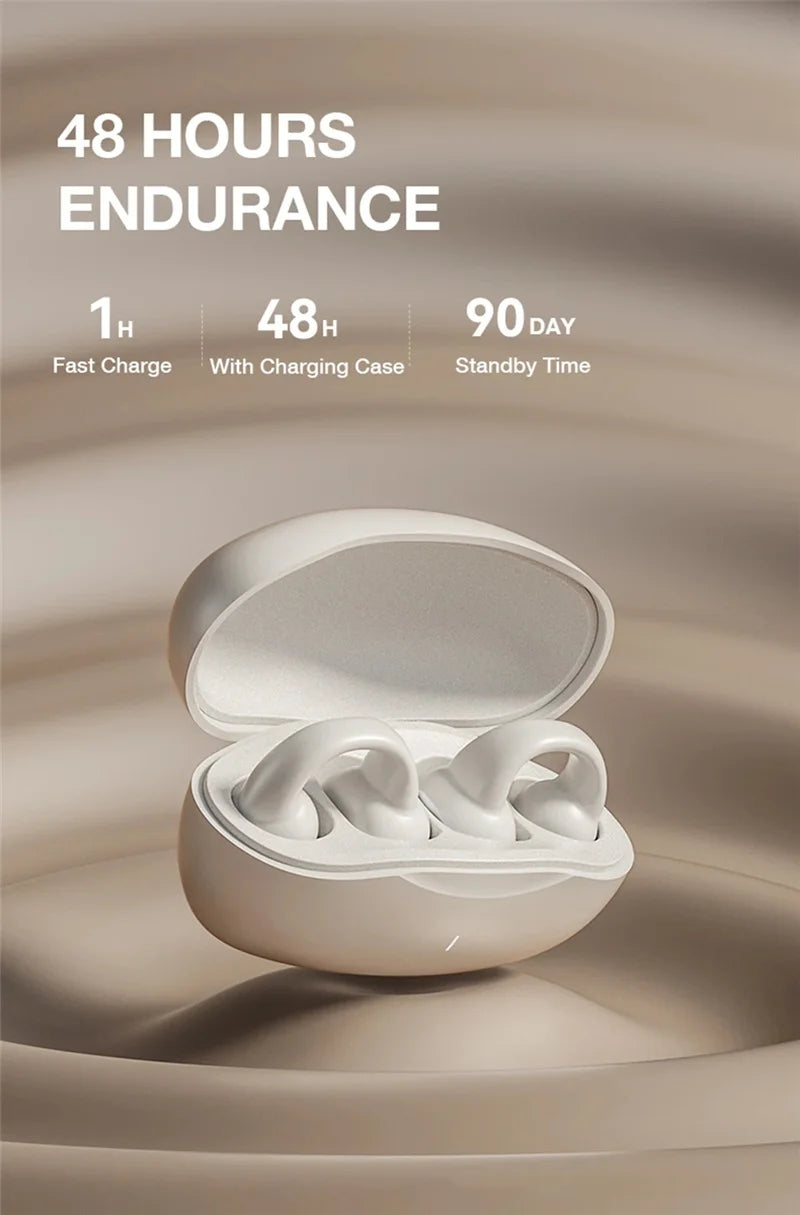 Earring Wireless Earbuds Bluetooth Open Ear Headphones Air Conduction