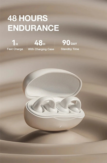 Earring Wireless Earbuds Bluetooth Open Ear Headphones Air Conduction
