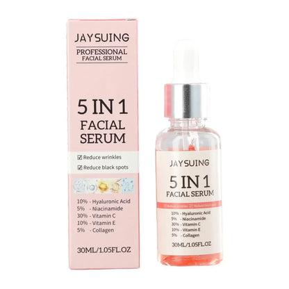 1/3/5/10Pcs 5 In 1 Facial Serum Hyaluronic Acid  Vitamin C Niacinamide Skin Care