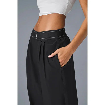 High Waisted Suit Pants, Sports Vest ,Wide Leg Pants