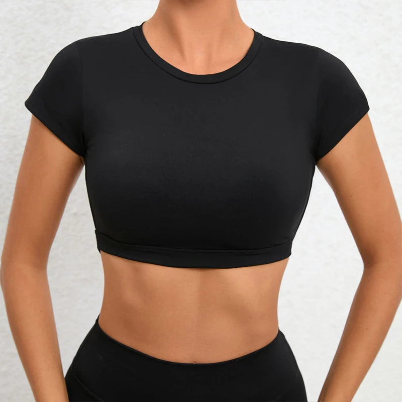 Breathable Workout Tops  Backless Yoga Crop Tops