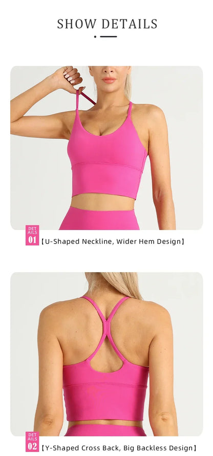 2 Piece Yoga Pilates Fitness Suit  Push Up Clothes Sports Bra Leggings Suit