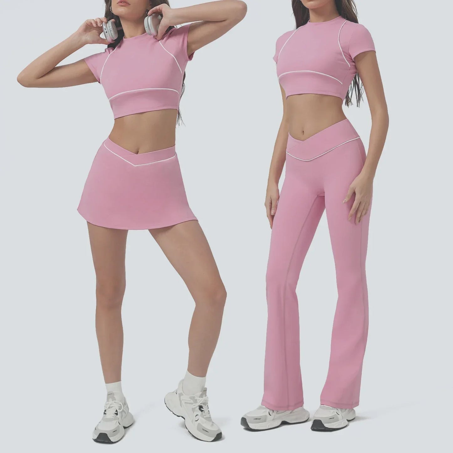 High Waist Quick-drying Backless Skinny Yoga Set
