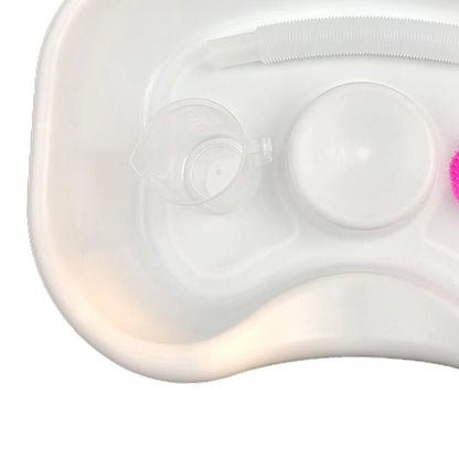 Hair Washing Tray with Pipe with Shampoo Brush