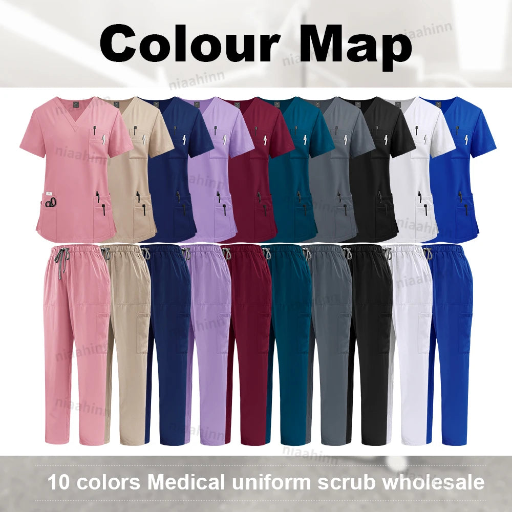 Medical Clothing for Unisex  Tops and Pant Set