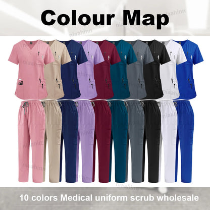 Medical Clothing for Unisex  Tops and Pant Set