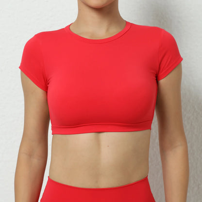 Breathable Workout Tops  Backless Yoga Crop Tops