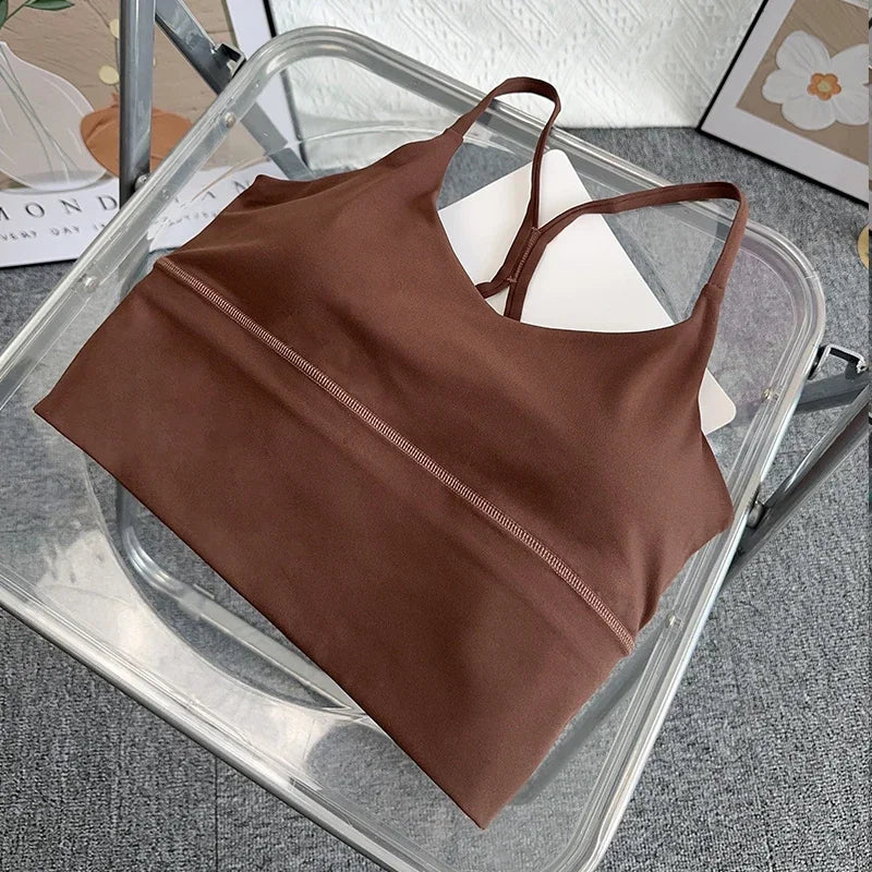 Fashion Sexy Cross Back Small Sling Yoga Underwear Vest