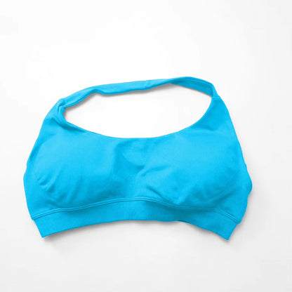 Halter Top Sports Bra Push-up Sexy Open Back