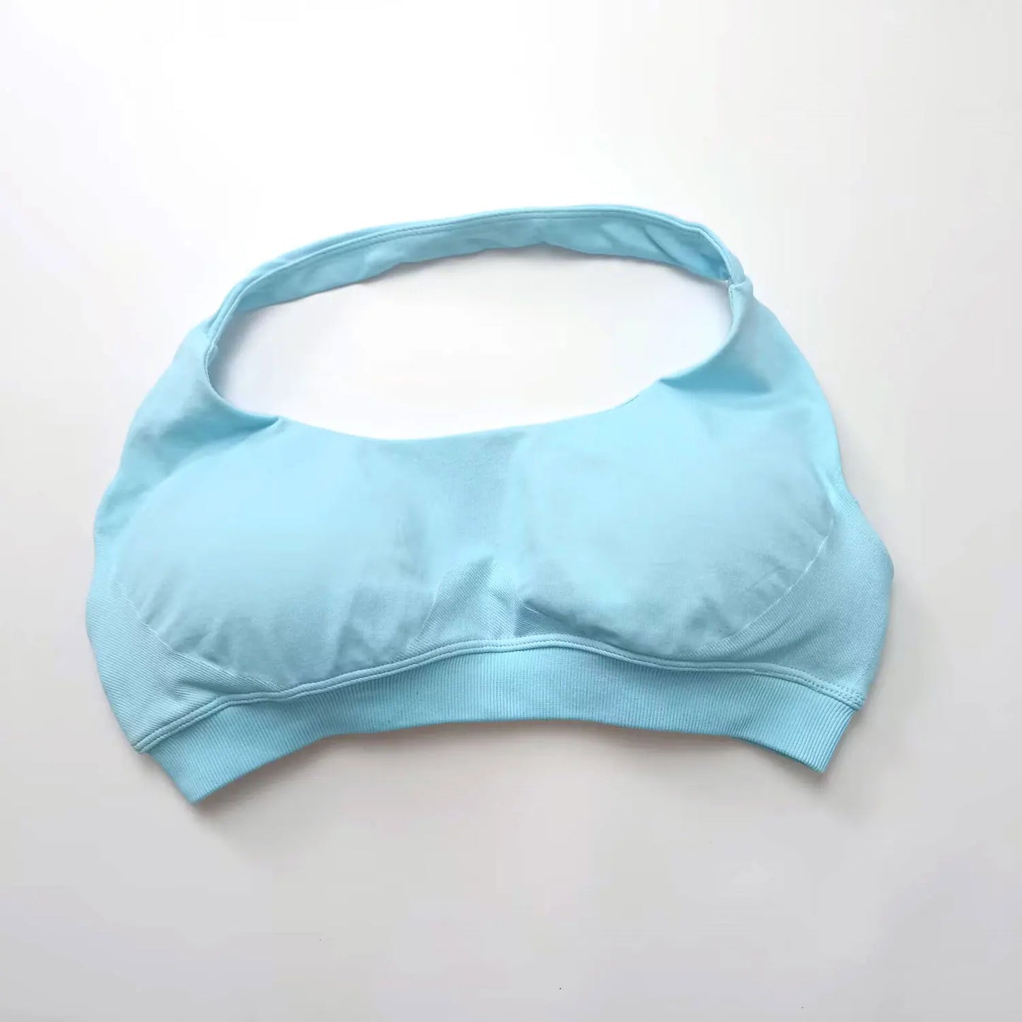 Halter Top Sports Bra Push-up Sexy Open Back