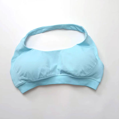 Halter Top Sports Bra Push-up Sexy Open Back