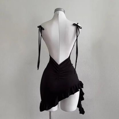 2025 Sexy Sleelveless Backless Mini Dress