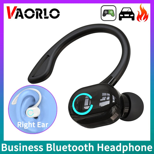Wireless Bluetooth Earphones HIFI Bass With HD MIC Ear-Hook Earbuds Noise Cancelling Life Waterproof