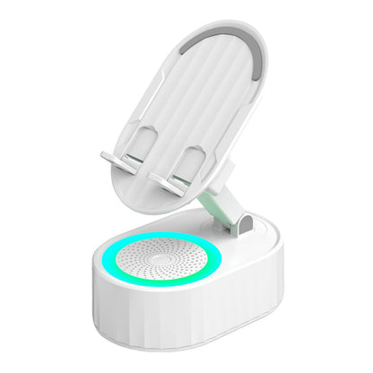 5 in 1 Bluetooth-compatible Audios Power Banks Bracket Rotating  Wireless Induction Audio Speaker Phone Stand