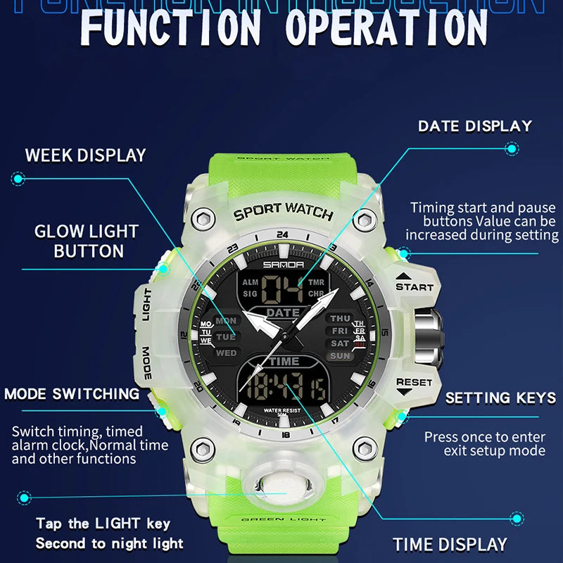 Men's Electronic Watch Outdoor Sports