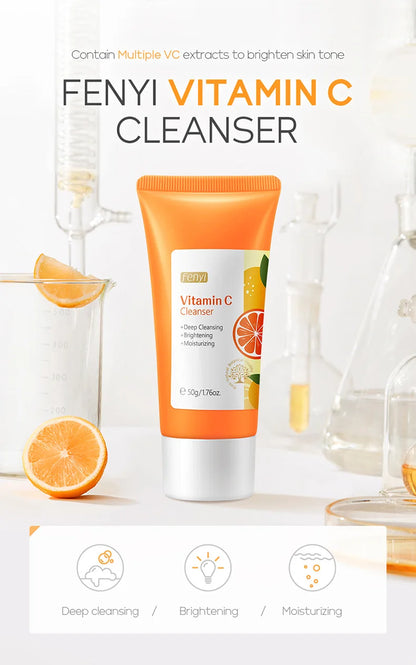Vitamin C Facial Cleanser Skin Deep Cleansing Moisturizing Blackhead Removal