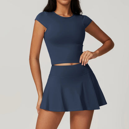 Yoga Sets 2 piece Seamless Leggings Tank Shorts Suit