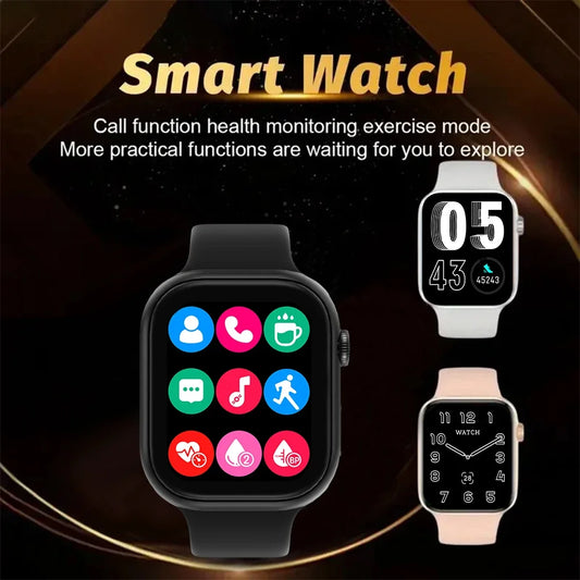 Smartwatch For Men and Women Android IOS Phone 1.73" Screen Bluetooth Call Blood Oxygen Pressure Monitoring Smart Watch Women