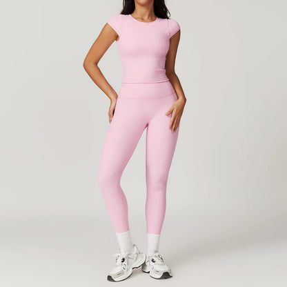 Yoga Sets 2 piece Seamless Leggings Tank Shorts Suit