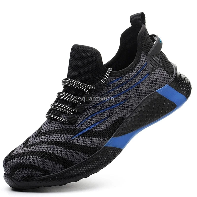 Men Work Safety Shoes  Anti-puncture Steel Toe Cap Shoes