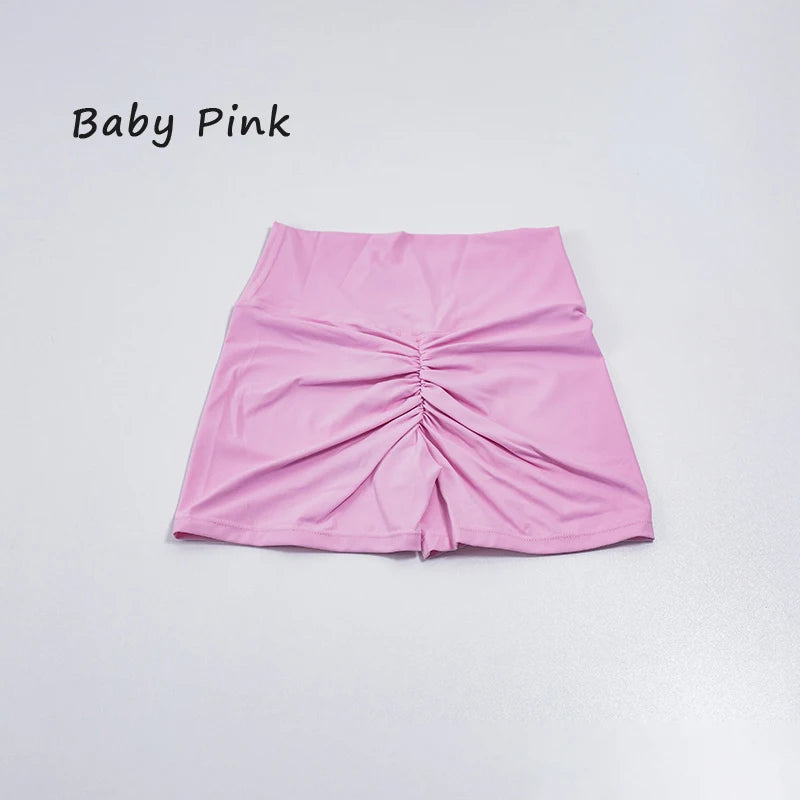 Women's sports shorts high elasticity tight fitting high waist and buttocks
