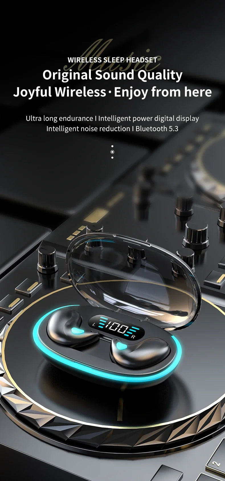 Wireless  Bluetooth Earphone audiphones  Bluetooth
