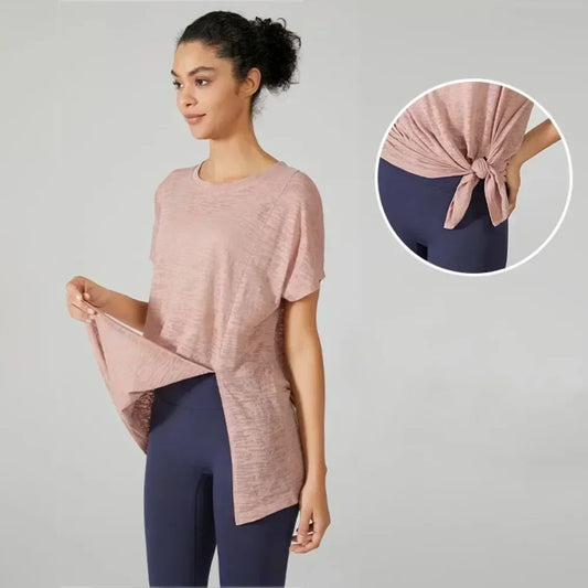Yoga Shirts & Blouses. Short Sleeve Workout Sporty Woman Top