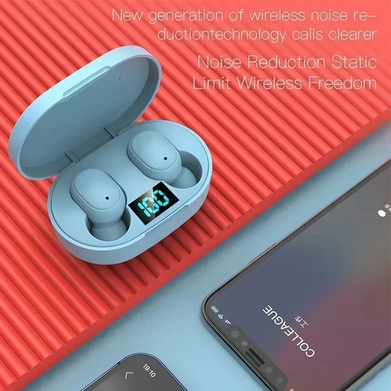 E6S Wireless Bluetooth  Earbuds Noise Cancelling with Microphone