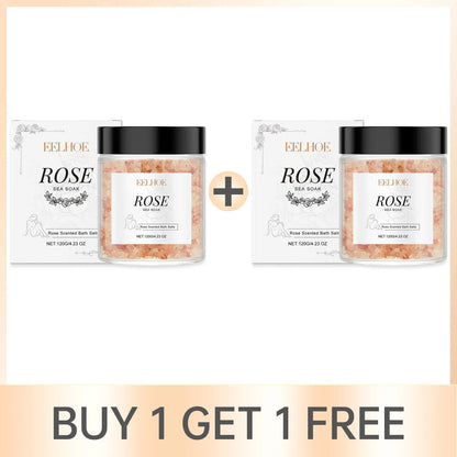 Rose Bath Salts Exfoliating Stress Relief Body Care