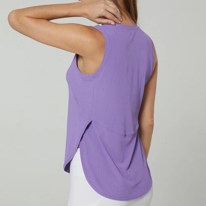 Women Gym  Sports Tank Tops Quick Dry Sleeveless Back