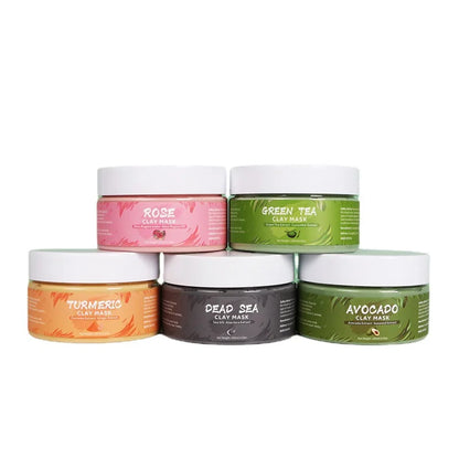 Green Tea Rose Avocado Facial Mask Clay Mud Masks