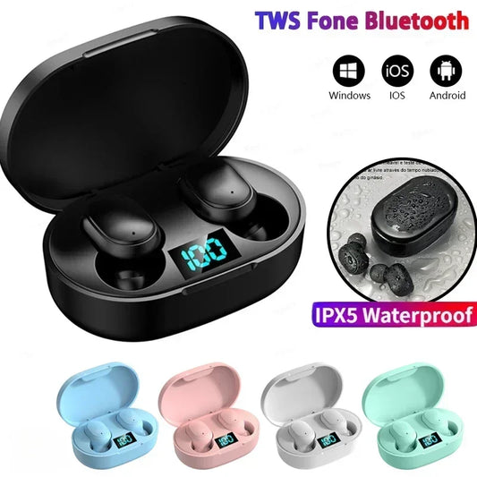 E6S Wireless Bluetooth  Earbuds Noise Cancelling with Microphone