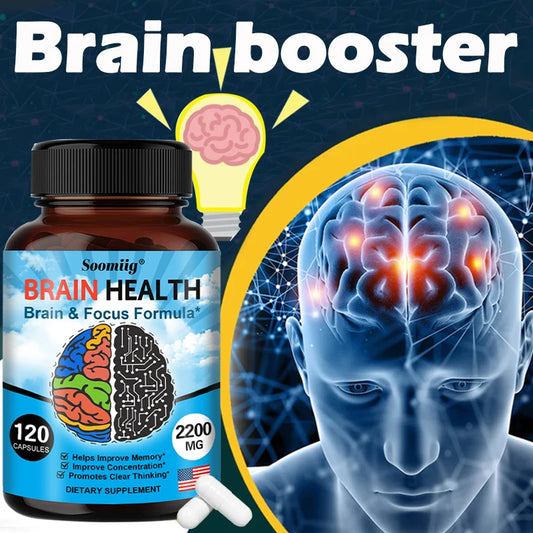 2200 mg Brain Booster with Vitamin B6, B12 supplement
