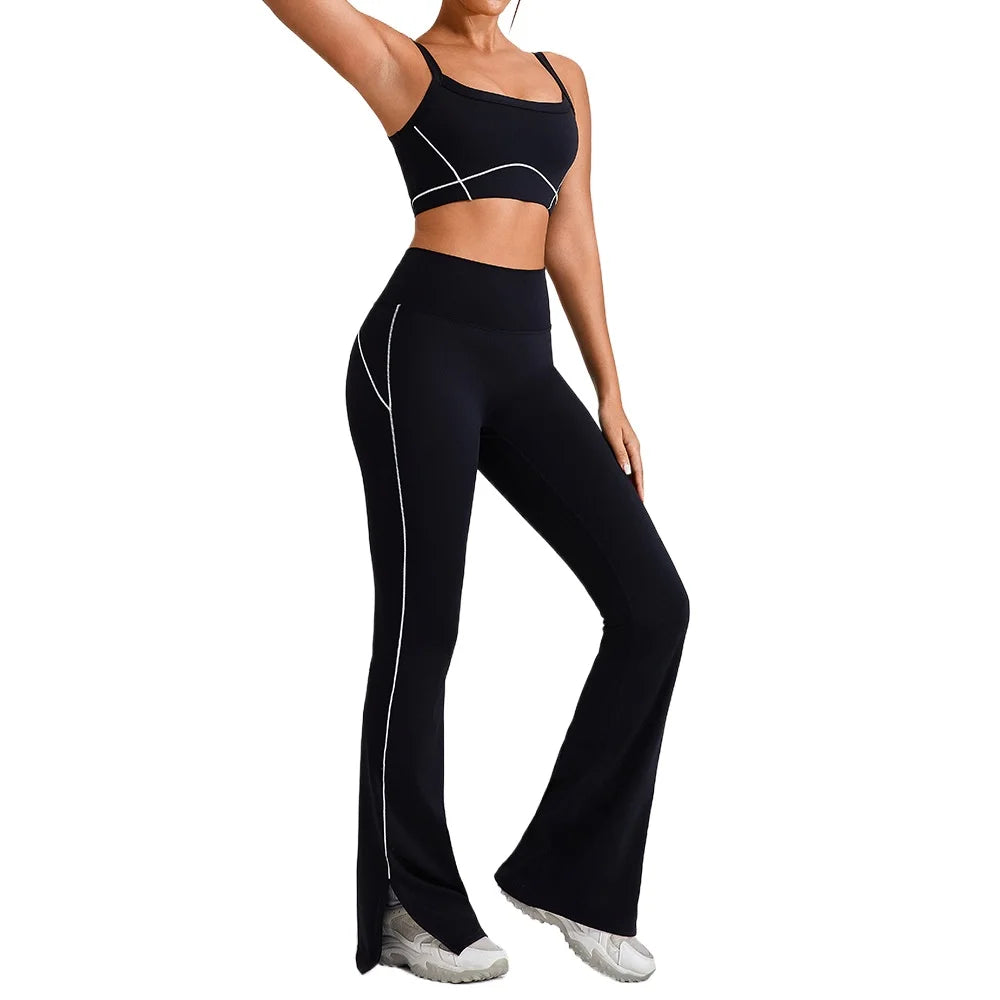 Women's Yoga Sets 2 Piece Set  Sport Bra And   Trousers