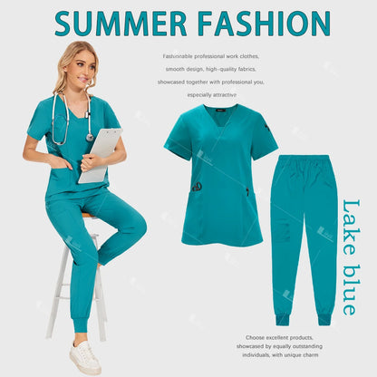 Surgical Uniforms Scrub Set Top Pants