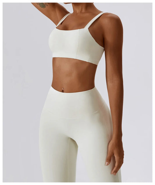 Yoga  High Waist Leggings And Top Two Piece Set Seamless