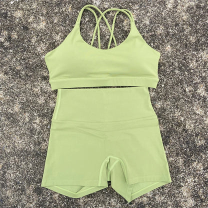 2 Piece Yoga Shorts Set