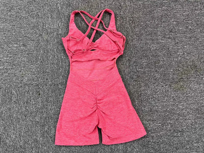 Adjustable double straps, Open back  V shape back design ,Removable pads BODYSUIT